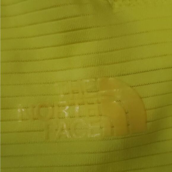 The North Face Yellow & Gray Pinstriped 3/4 Sleeve Hoodie T-Shirt - Picture 5 of 7